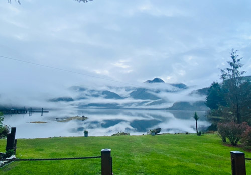 A tasty home-cooked meal at our Vancouver Island fishing Lodge.